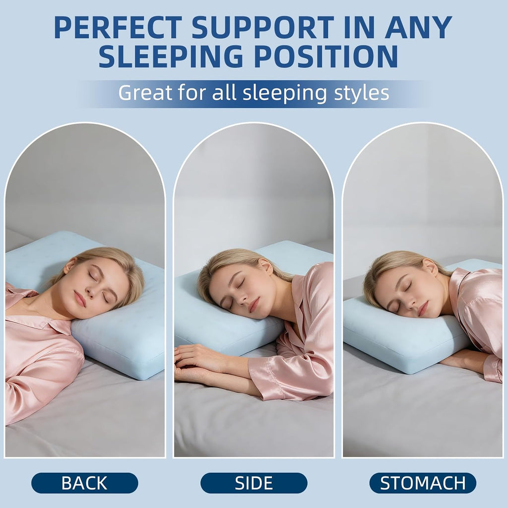 Cooling Memory Foam Pillow, Bed Pillow for Sleeping, King Size, Breathable Memory Foam, Premium Support with Washable