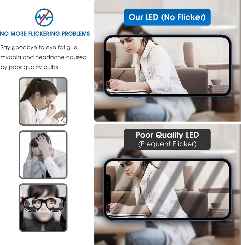 Light Bulbs 3 Way Light Bulbs 50 100 150W Equivalent 5000K