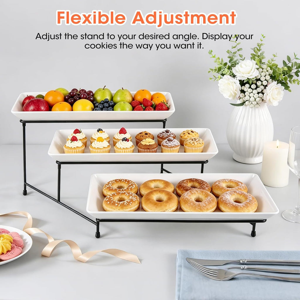 3 Tier Cookie Display Stand, Suitable for Party & Family Gatherings, Tiered Dessert Tray Applicable to Cookies