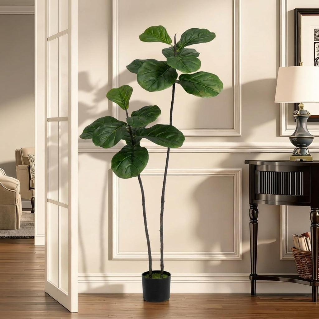 Artificial Fiddle Leaf Fig Tree 4FT Faux Large Tree