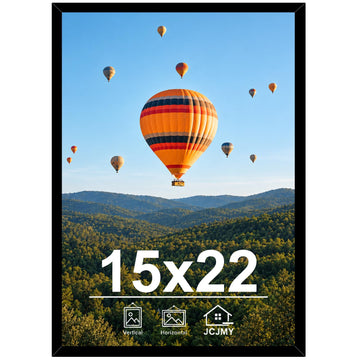 15x22 Picture Frame for Poster Photo Picture, Horizontal and Vertical Formats for Wall Hanging, 15 x 22 Wall Gallery