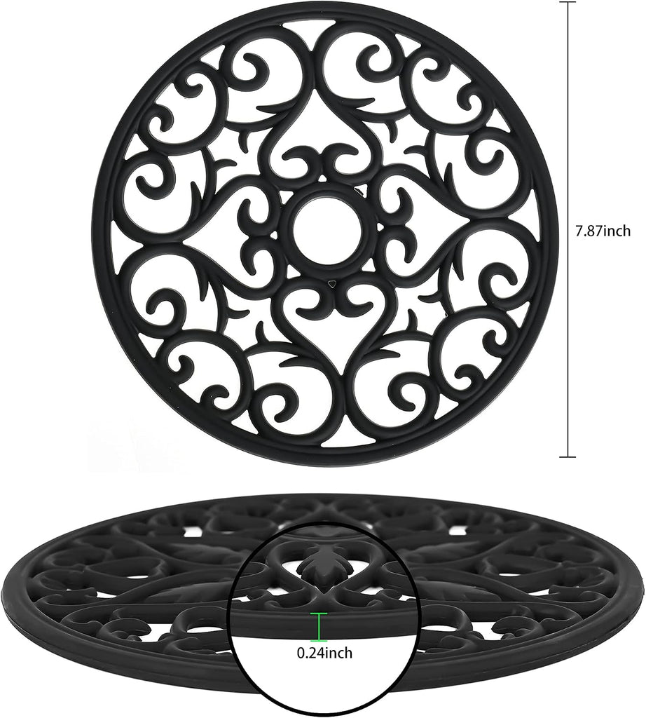 Smitchraft Silicone Trivets for Hot Dishes, Pots & Pans, Multi-Use Hot Pads Kitchen Quartz Countertops, Silicone Pot