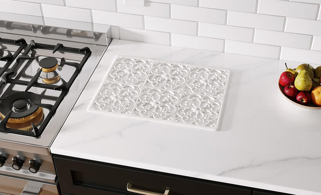 Extra Large, Thick, Silicone Trivet for Hot Dishes, Pots, and Pans, Heat Resistant Mat for Countertop, Hot Pad, Easy