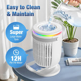 Portable Air Conditioners,Personal Mini Air Conditioner Fan with 3 Speeds,7 Colors Night Light