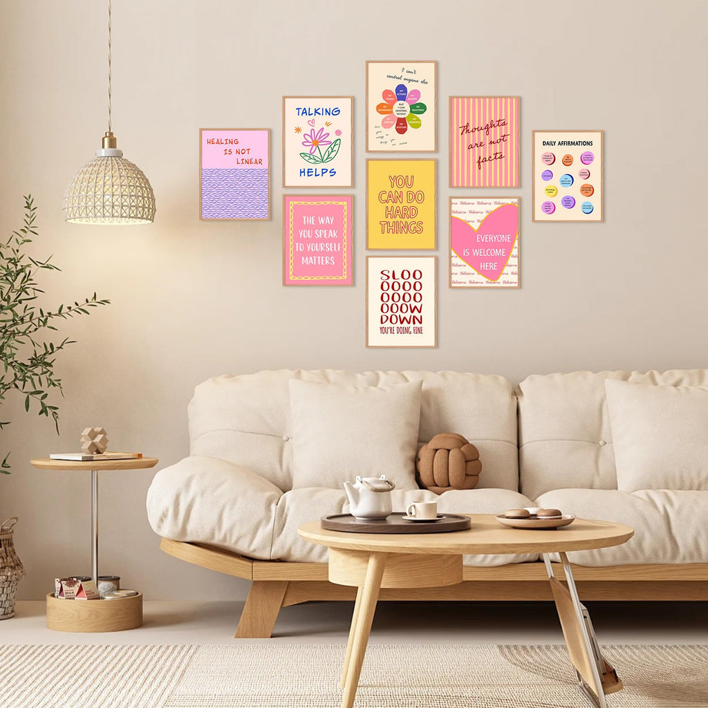 Mental Health Wall Art Psychology Canvas Poster Therapy Office Wall Decor Inspirational Prints Motivational Pictures
