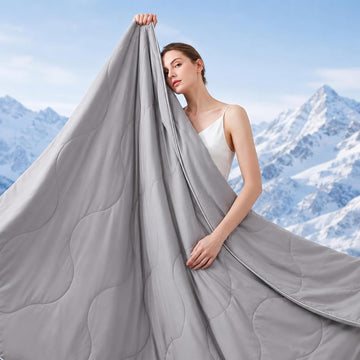 Cooling Comforter for Hot Sleepers, Summer Cooling Blanket King Size for Night Sweats, Breathable All-Season