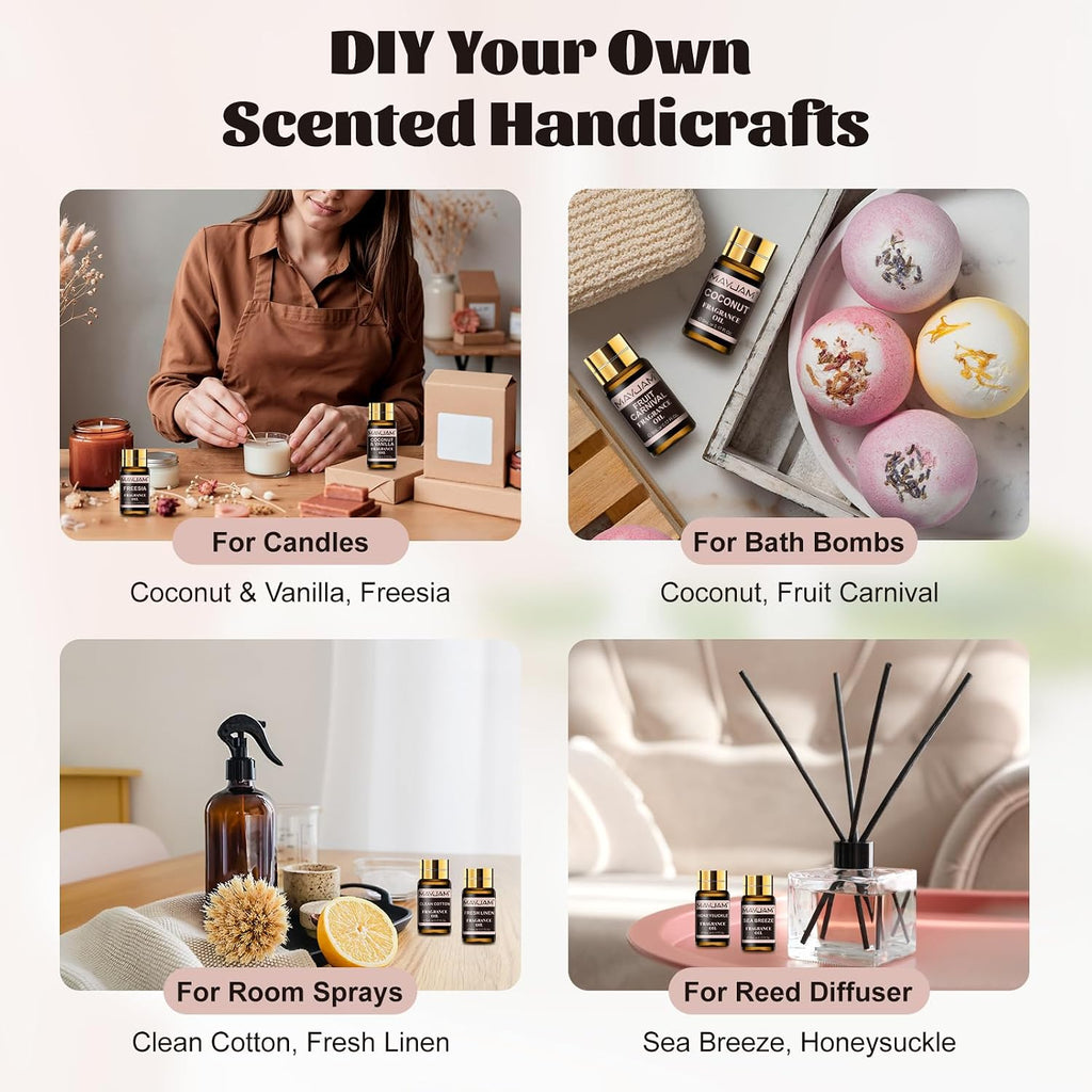 Essential Oils Set - Fragrance Oil for Diffuser Soap Candle Making - Set of 338