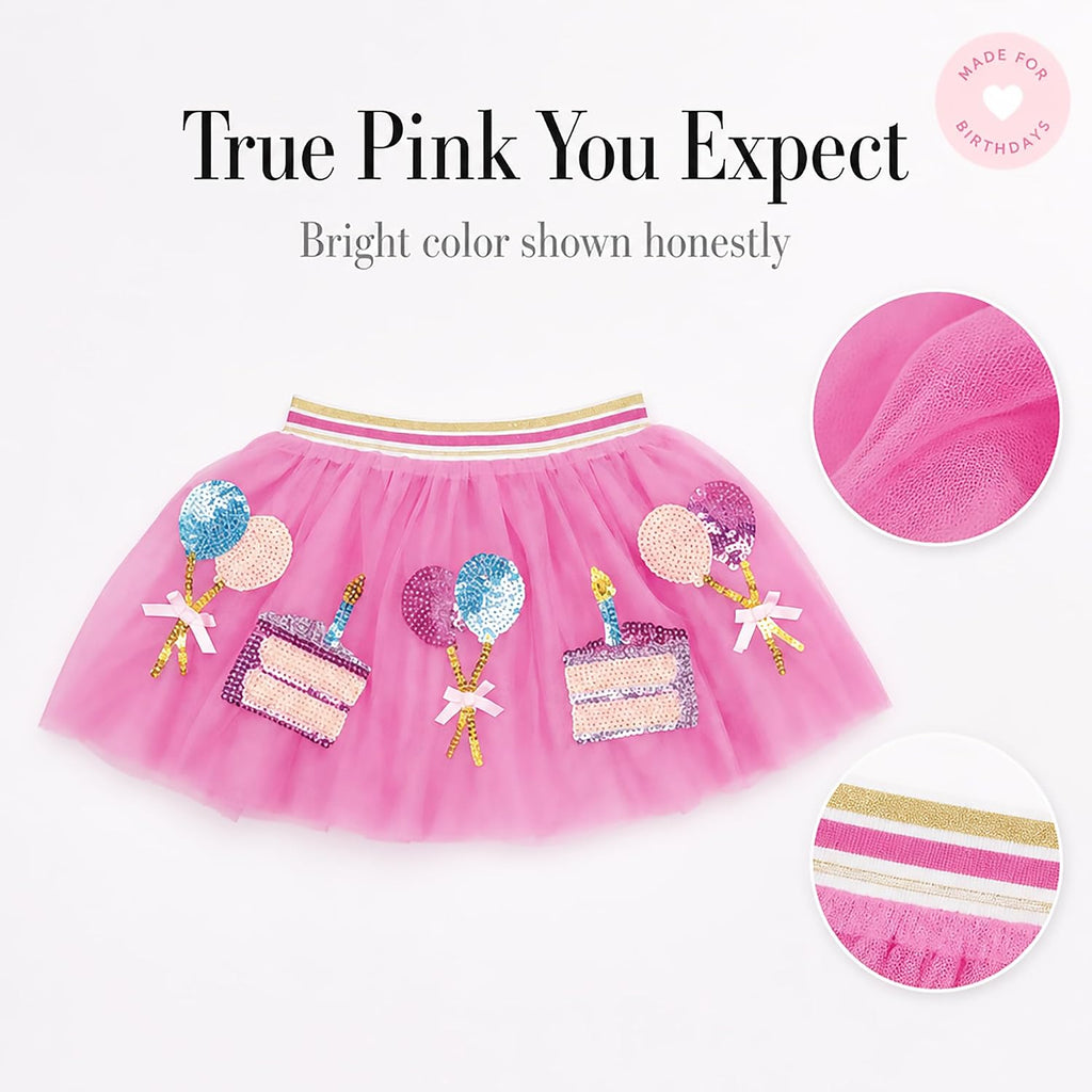 Toddler Girl Birthday Sequin Icon Tutu