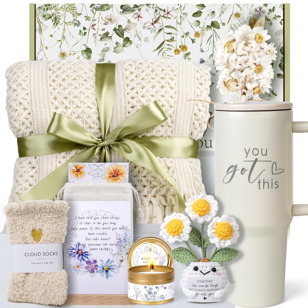 Get Well Soon Gifts Baskets for Women Spa Self Care Package After Surgery Birthday Gifts Sympathy Spa Gift Baskets