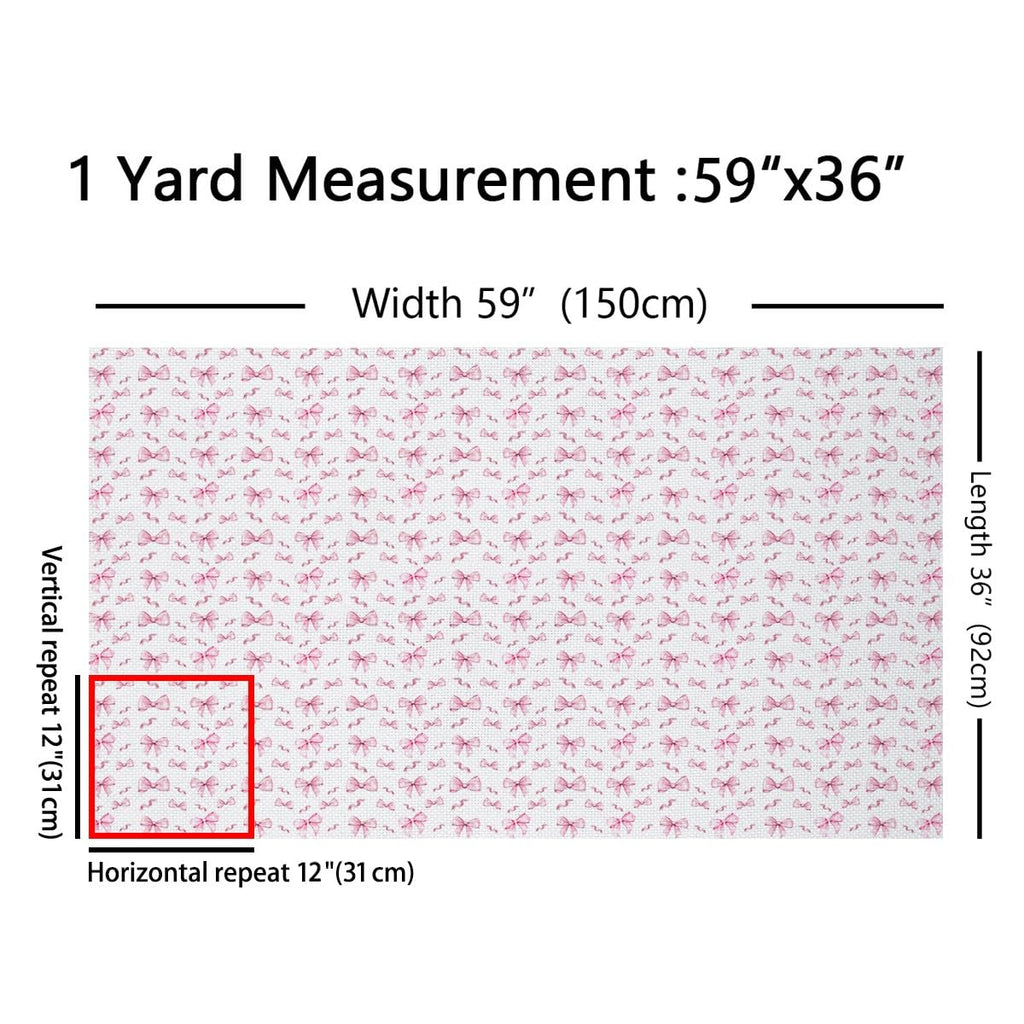 Kawaii Bowknot Fabric by The Yard Cartoon Ribbon Bow