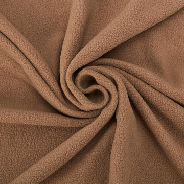1.1Yard Brown Polar Fleece Fabric 63inch Solid Color Anti-Pill Fabric Patchwork Polyester Plush Fleece Cloth for