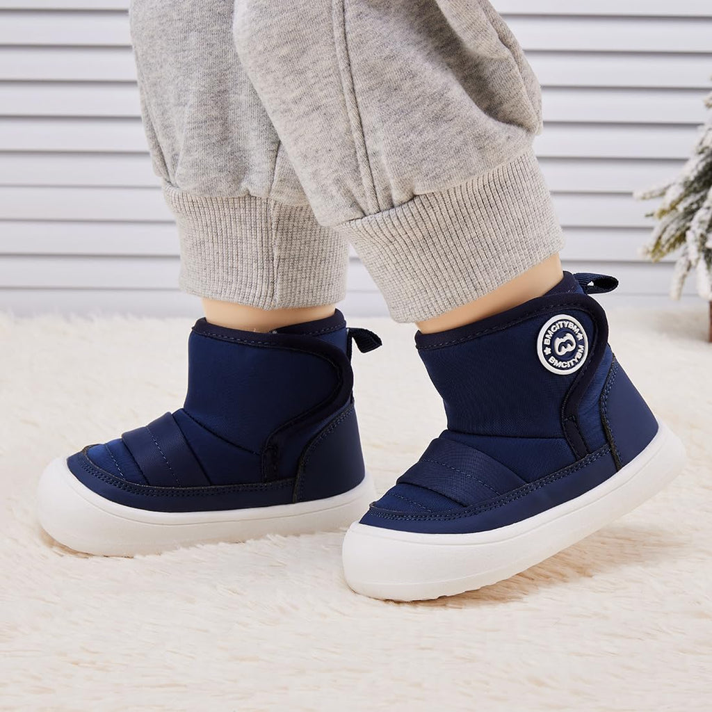 Baby Snow Boots Boys Girls Winter Infant Shoes Navy