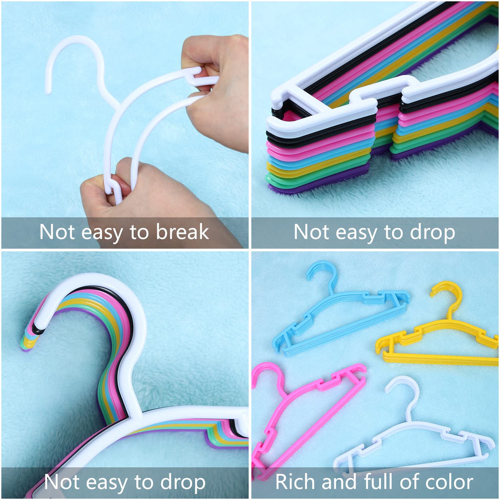 Baby Hangers for Closet 60 Pack White Plastic Baby Hanger Toddler Hangers