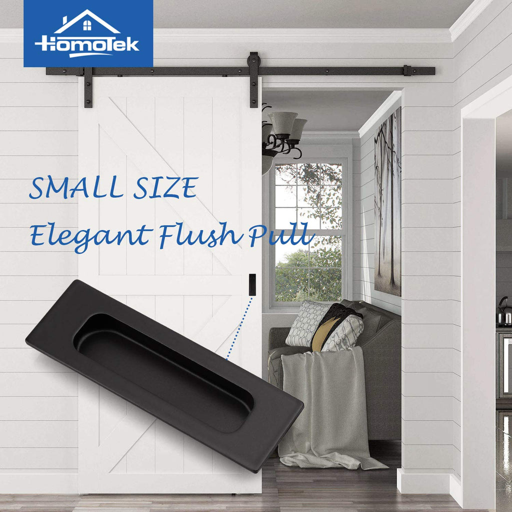 4 Pack 120mm Flush Sliding Closet Door Pulls, Recessed Finger Pulls for Sliding Barn Bypass Door Handles, Cabinet