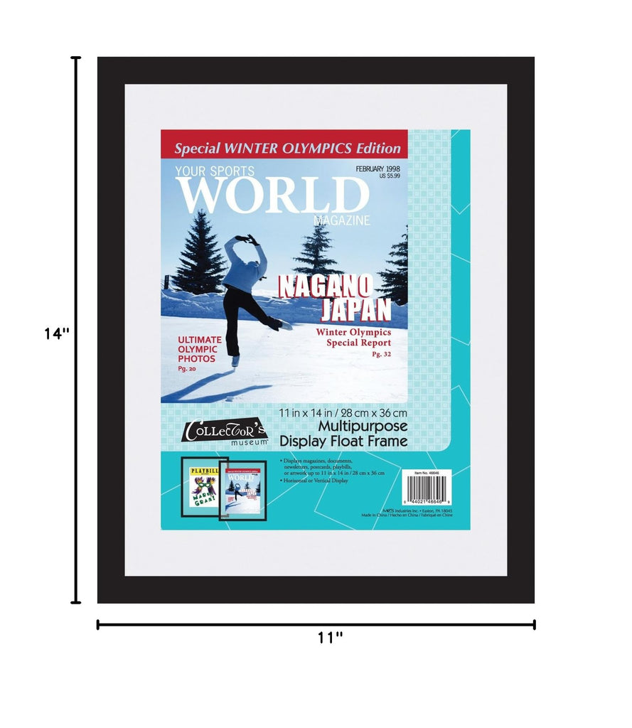 Magazine Display Float Frame (46646), 11x14, White