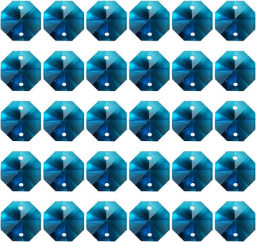 K9 Crystal Octagon Beads 2 Holes Pendants