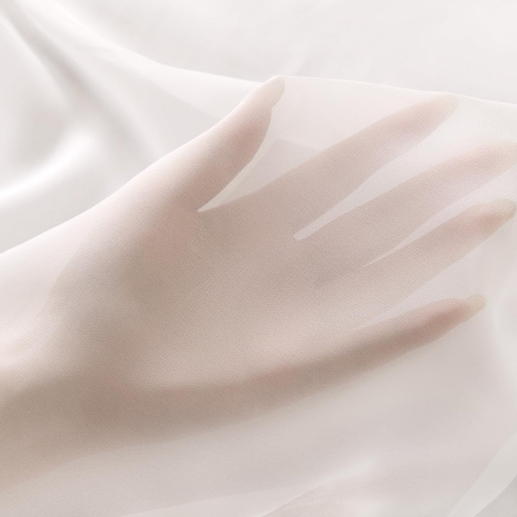 Ivory Chiffon Fabric by The Yard Continuous Sheer Arch Fabric 10 Yards