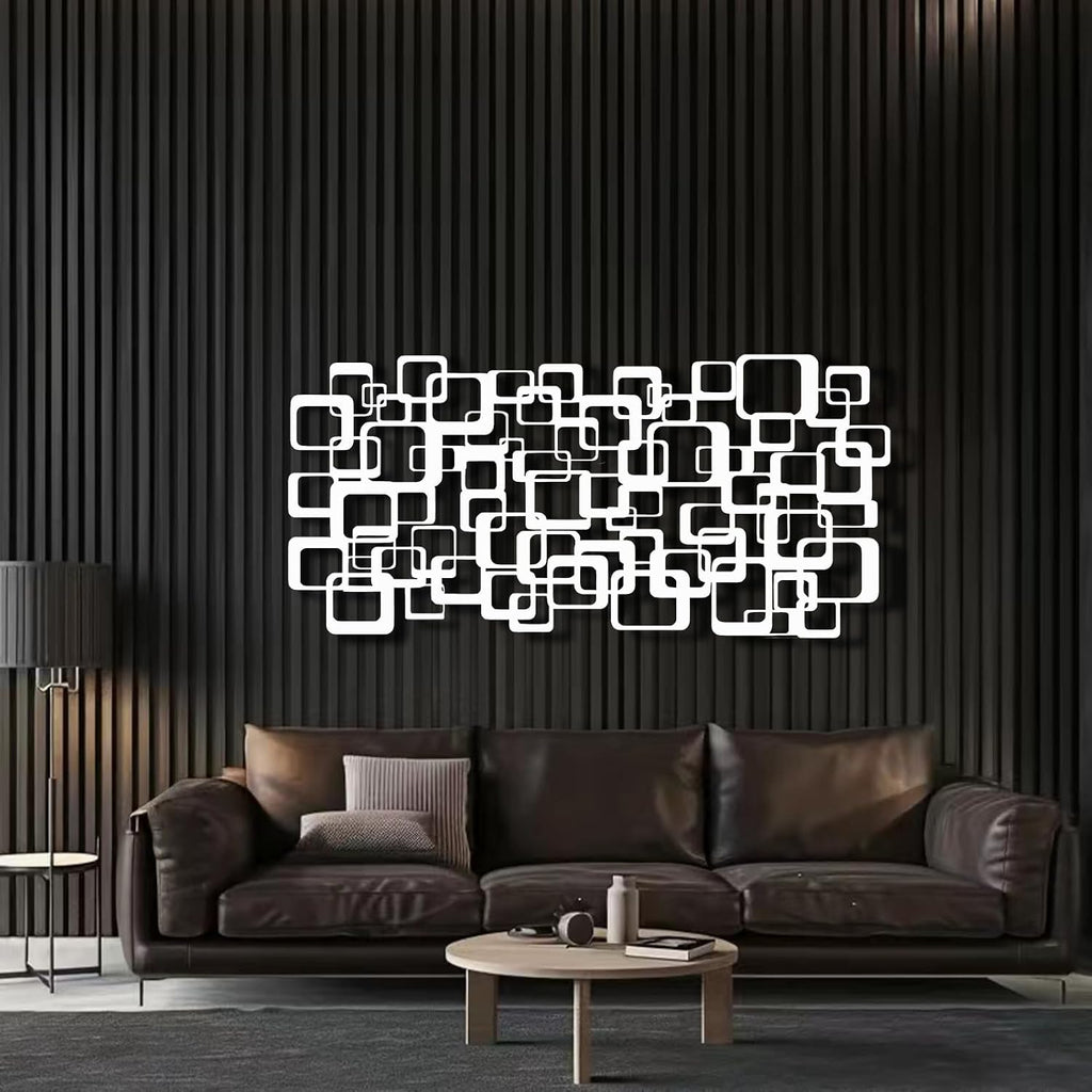 Modern Luxury Style Metal Wall Art, 3d Metal Wall Art, Mid-Century Decor Abstract Wall Sculpture, Wall Sculpture
