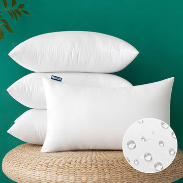 12x20 Inch Outdoor Pillow Inserts Waterproof Pillows - Set of 4