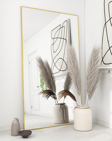 71"x30" Floor Mirror Full Length, Large Gold Mirror