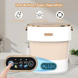 Portable Washing Machine, Folding 20L Mini Washer and Spin-Dryer,3 Cleaning Modes Small Compact Laundry Machine of