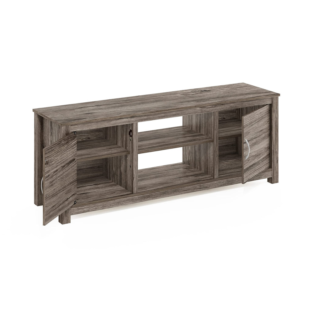 Classic 3-Tier TV Stand for 65 Inch TV, Vintage Oak