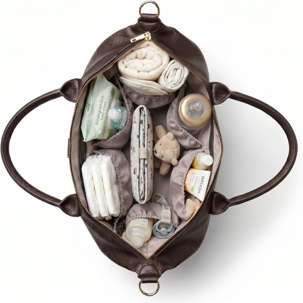 Modern Diaper Bag - Vegan Leather Hospital Bag