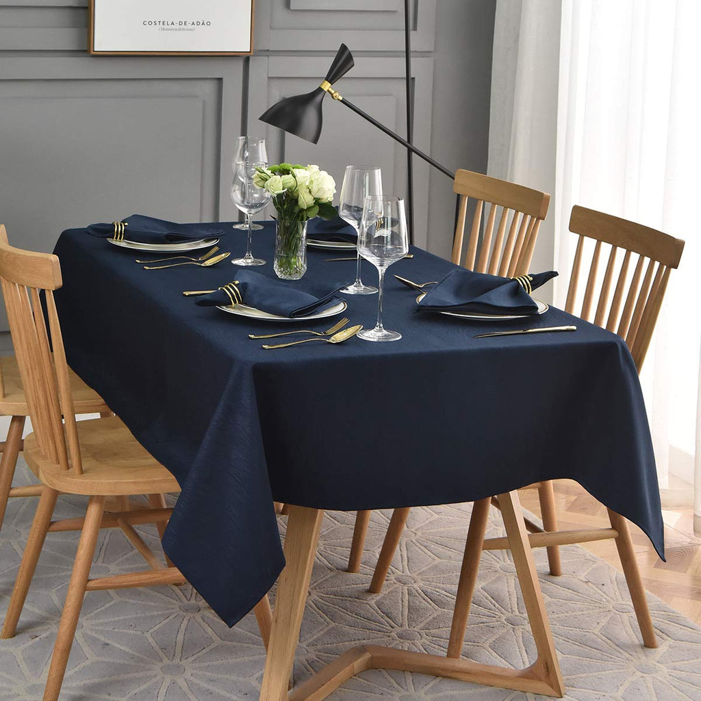 Jacquard Table Cloth Swirl Pattern Spillproof Wrinkle Resistant Heavy Weight Soft Tablecloth Dinning Tabletop
