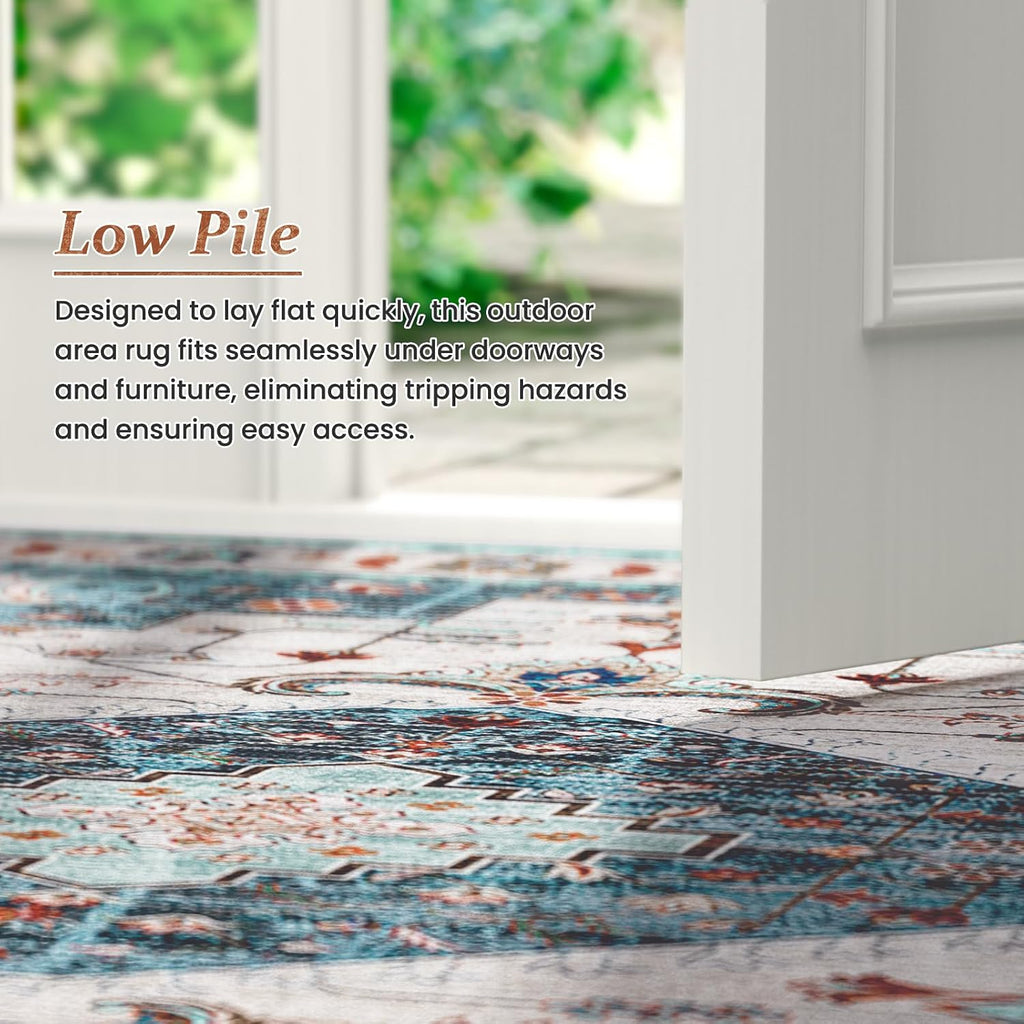 Outdoor Boho Area Rug Outside Rug Outdoor Carpet Large Floor Mat