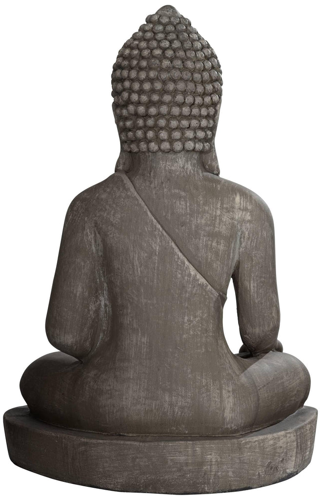 Sitting Buddha 29 1/2" High Sandstone Outdoor Statue