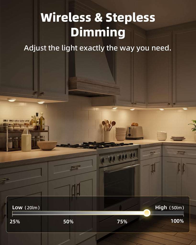 LED Puck Lights, Rechargeable Under Cabinet Lights