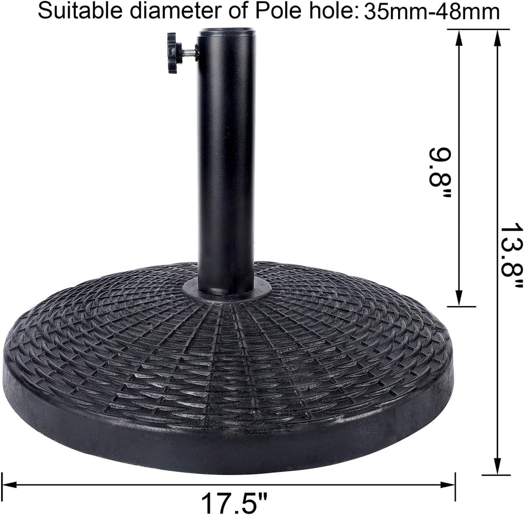 26.5 lbs Heavy Duty Patio Market Umbrella Base Stand
