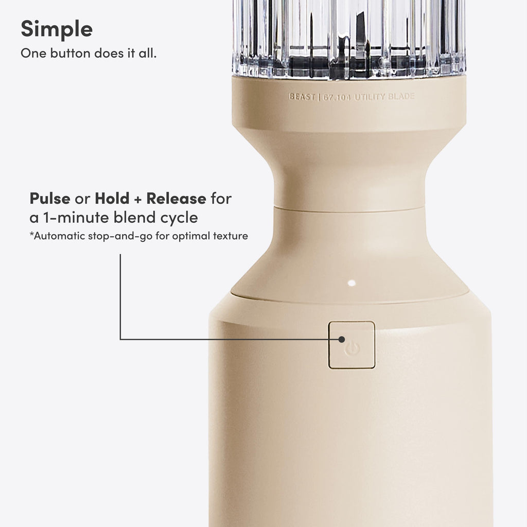 Mega 1200 Plus Countertop Blender, XL Vessel, Sand, 1200W