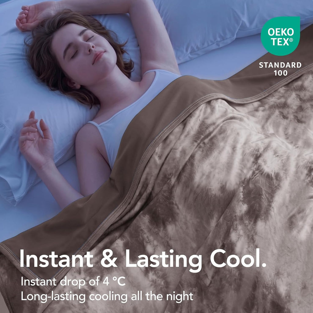 Cooling Blanket King Size 90"x104" for Hot Sleepers | Cold Summer Soft Blanket for Bed Couch and Travel Absorbs Heat