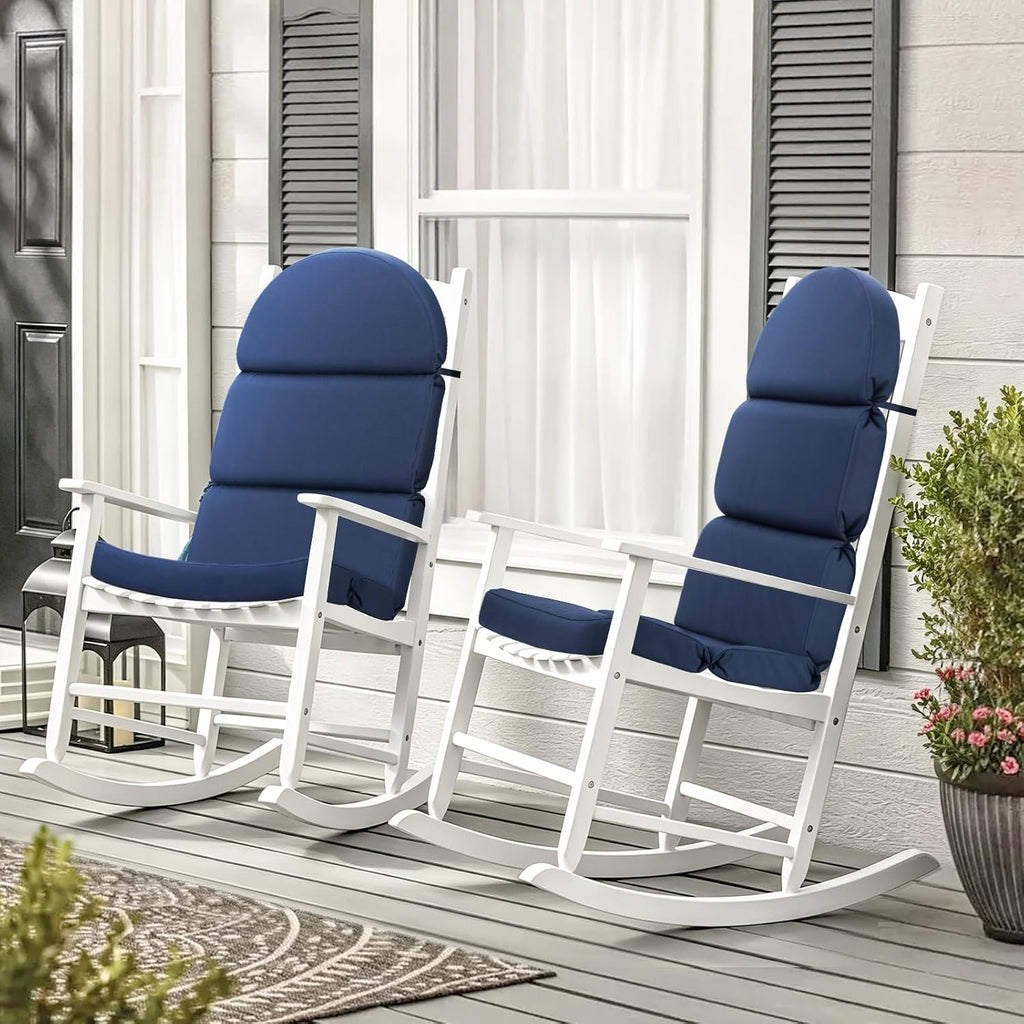 Adirondack Chair Cushion, 50x20 in Outdoor Rocking Seat Pad, 1 Pack | Navy Blue Replacement High Back Cushion