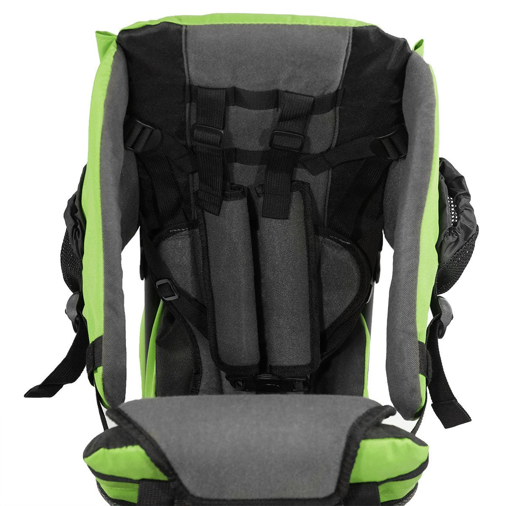 Cross Country Baby Backpack Carrier, Green, Toddler Hiking Backpack with Comfortable Seat, Adjustable Straps & Belt