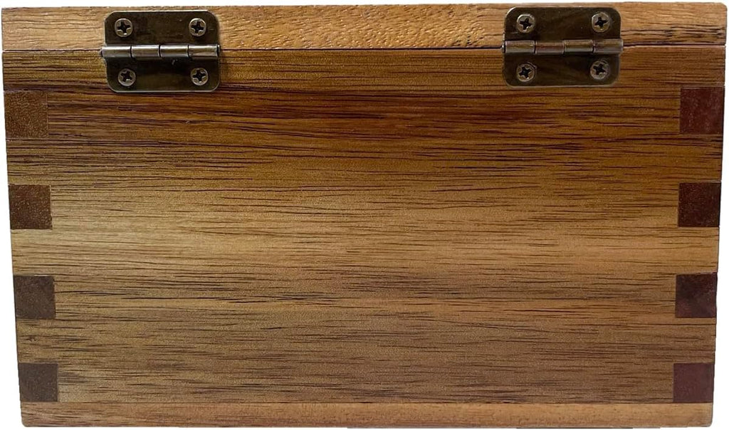 Acacia Wood Salt Cellar with Flip Lid, 20 oz Large Salt Box Counter, Salt Keeper for Gourmet Salts, Spices - Set of 20