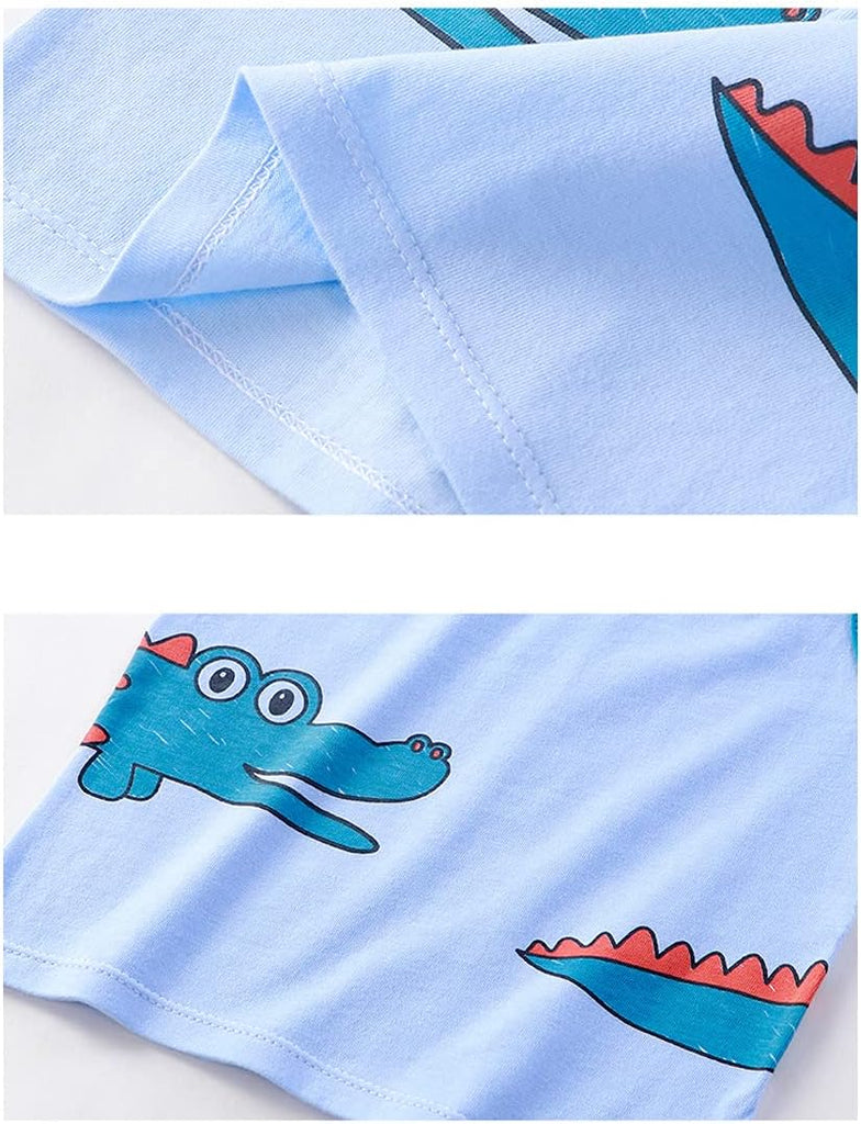 Toddler Boys Tank Tops and Shorts Set 4pcs Summer Outfits