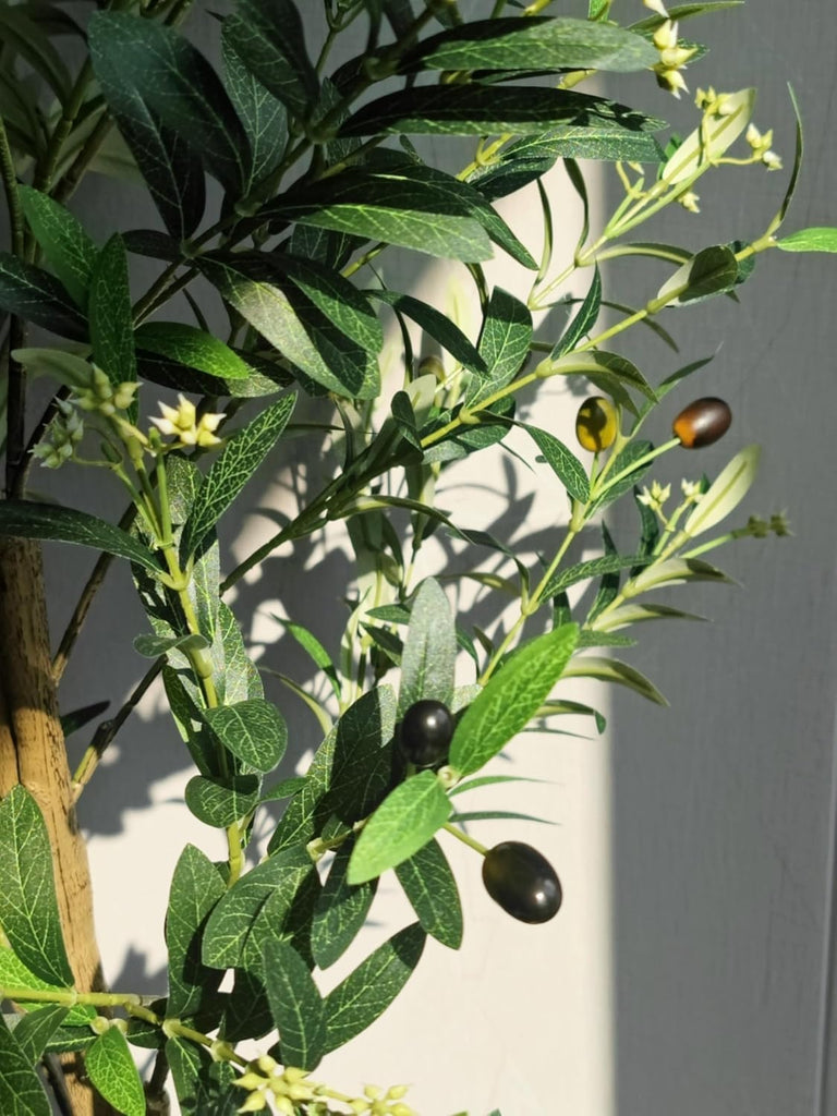 Large Artificial Olive Tree 8FT, Indoor Outdoor Faux Tall Tree