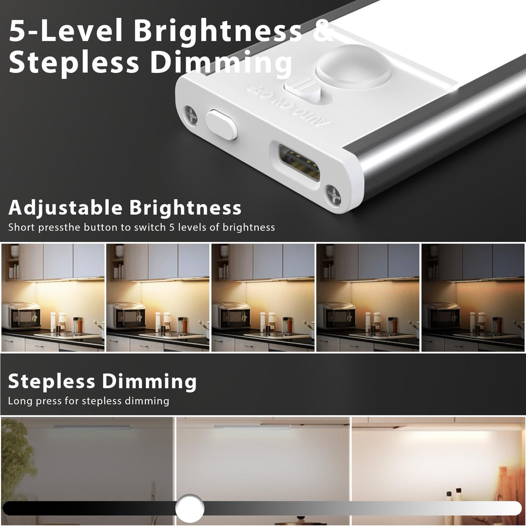 12inch Under Cabinet Lighting,2 Pack Motion Sensor Light Indoor