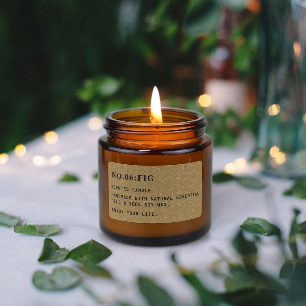 Candles Scented Aromatherapy Candle Gift Set for Women Soy Wax Long Lasting Amber Jar Candles Gift - Set of 6