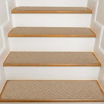 Stair Treads for Wooden Steps Indoor, 15 Pack 8" X 30" Non Slip Carpet Stair Treads with Reusable Adhesive for Elders