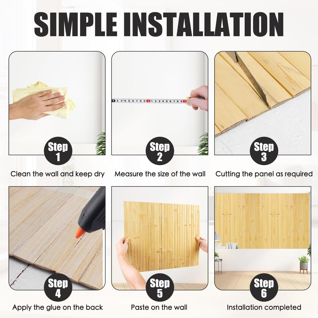 Bamboo Wall Panel Bamboo Pole Wrap Roll for Interior Decoration