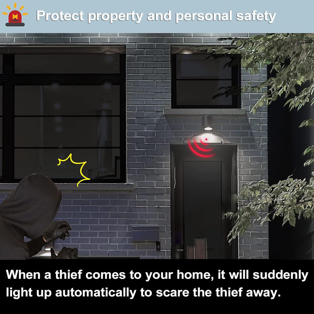 Motion Sensor Light Bulbs- 9W(60-Watt Equivalent), E26 5000K Daylight A19 800LM Outdoor/Indoor, Dusk to Dawn Security