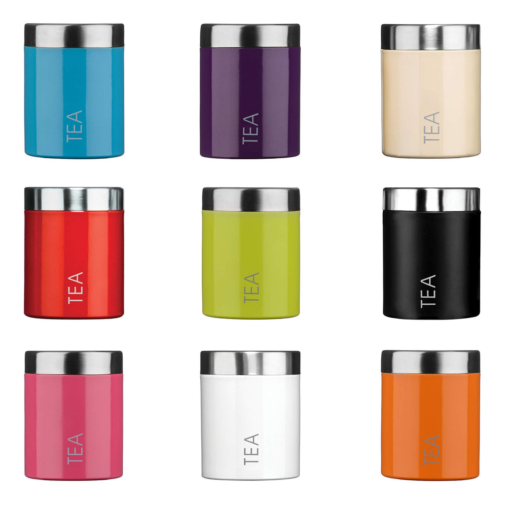 Modern/Elegant Tea Canister - Black, 13 x 10 x 10cm