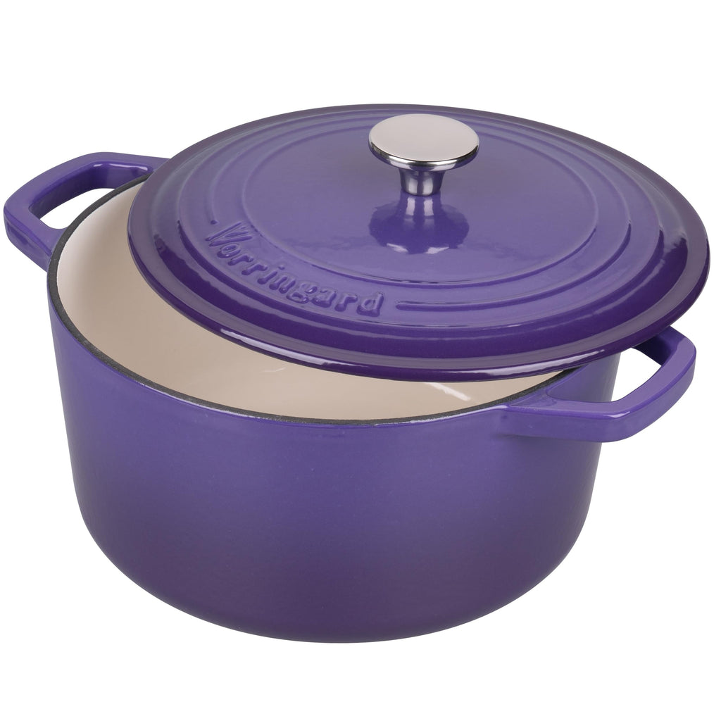Enameled Cast Iron Dutch Oven Pot with Lid, for Bread Baking, Round Bread Oven- include Sourdough Bread Baking