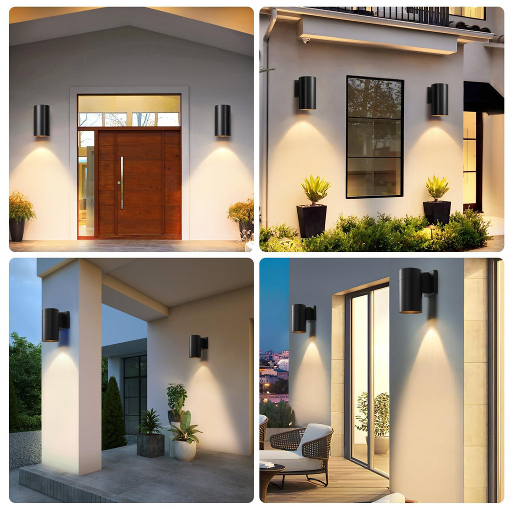 Modern Outdoor Wall Light - Aluminum Outdoor Porch Sconce, Garage, Doorway & Entryway - Stylish Waterproof Exterior