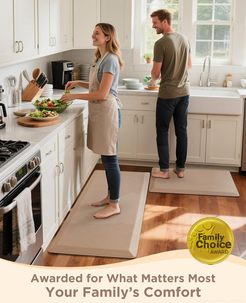 Kitchen Mats for Floor, 1/2 inch Thick, 20x32 Anti Fatigue Cushioned Mat,Kitchen Rugs,Waterproof,Comfort Ergonomic