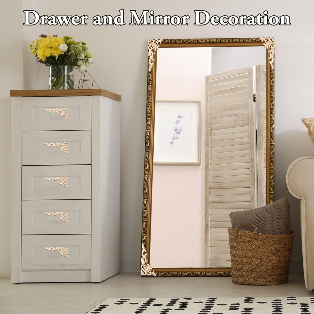20 Pcs Wood Applique Corner Onlay Decorative DIY, Cute Style