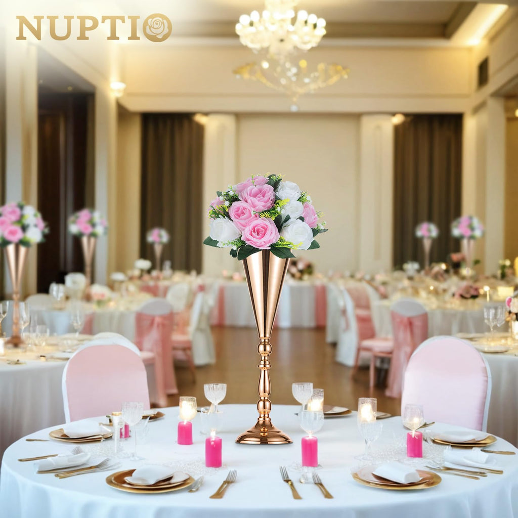 Pink & White Flower Balls: Artificial Rose Centerpieces for Tables